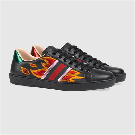 gucci ace low shoes flame replica|gucci ace shoes meaning.